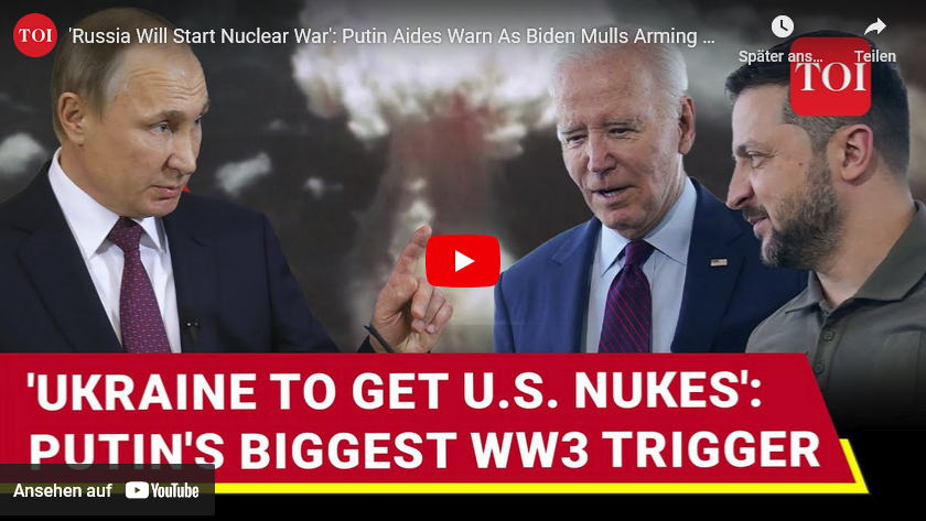 Biden-USA will Ukraine Atomwaffen geben: Strahlen- Armageddon aus Kiev für Europa?