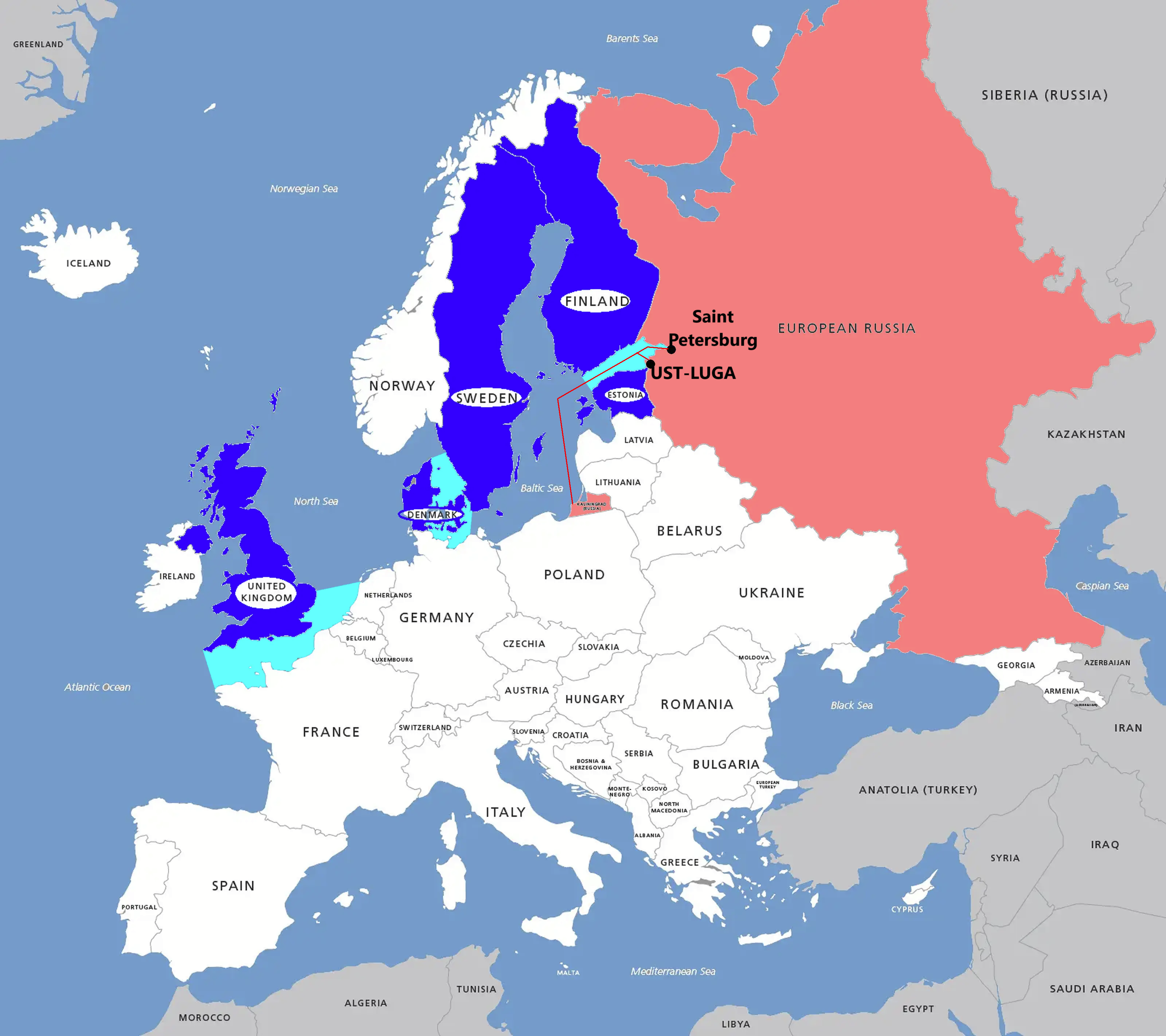 EU/15th-RUS-Sanktions-Paket: St. Petersburg-Teil-Blockade verfügt