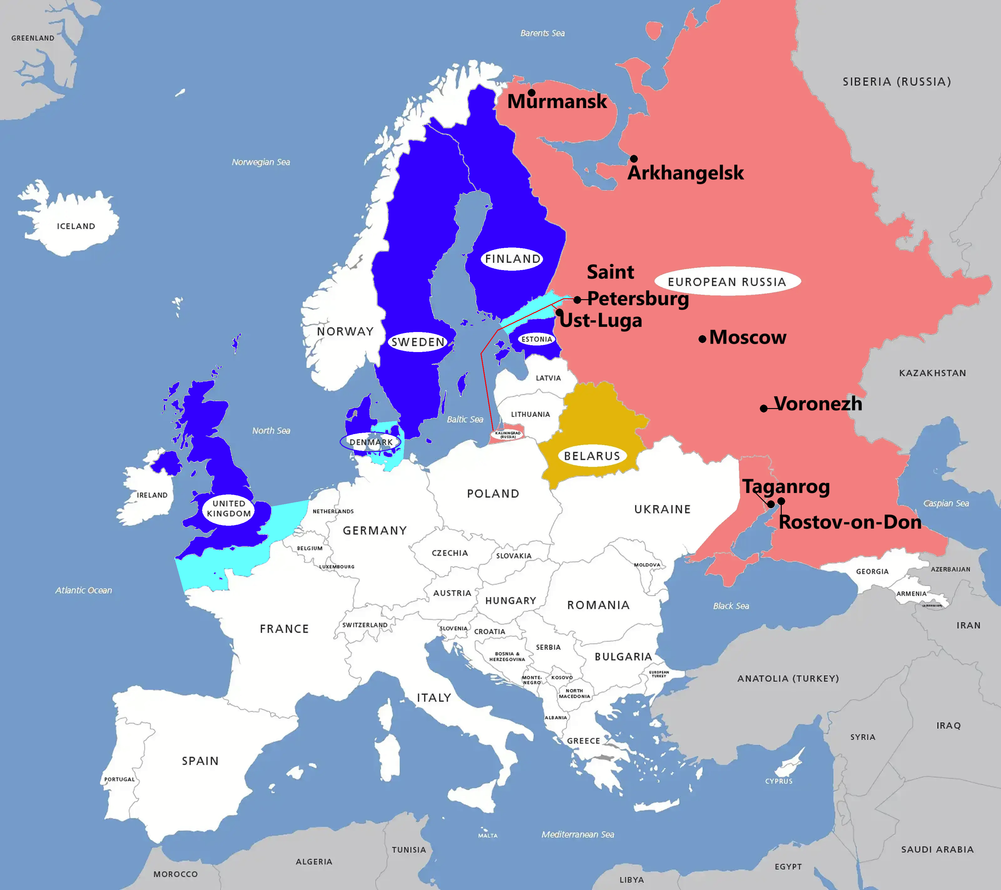 EU/15th-RUS-Sanktions-Paket: St. Petersburg- (+indirekt Kaliningrad-) See-Teil-Blockade verfügt