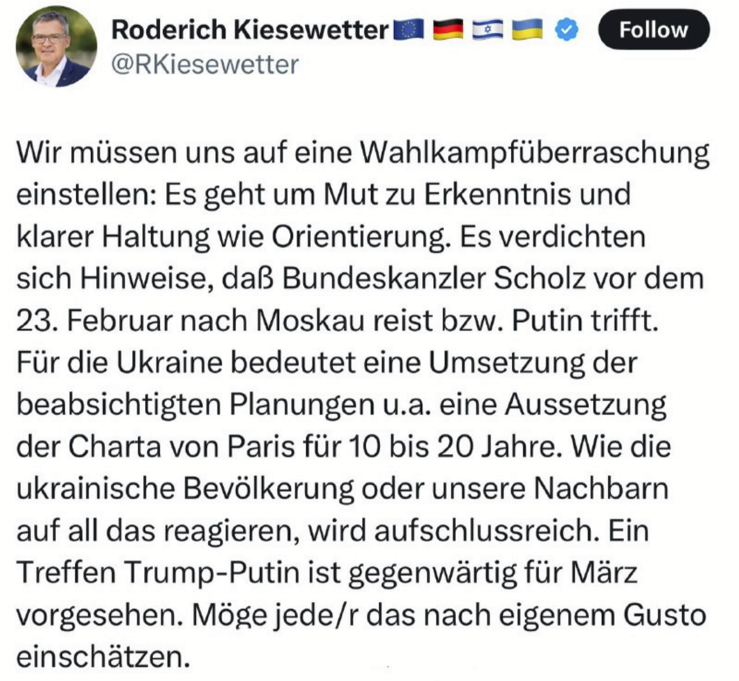 Kreml bestreitet CDU-Aussagen zu Scholz und Trump-Treffen mit Putin